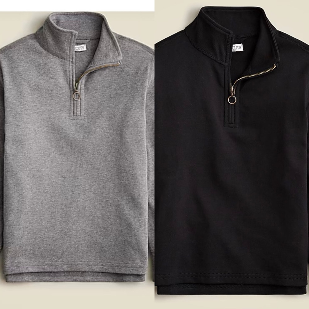 NWT Bundle of 2 Crewcuts half zip pullover